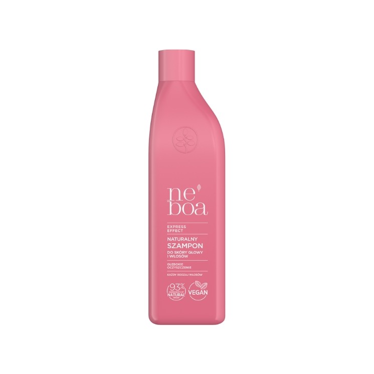 Shampoing naturel Neboa Express Effect pour le cuir chevelu et les cheveux, nettoyage en profondeur, 300 ml