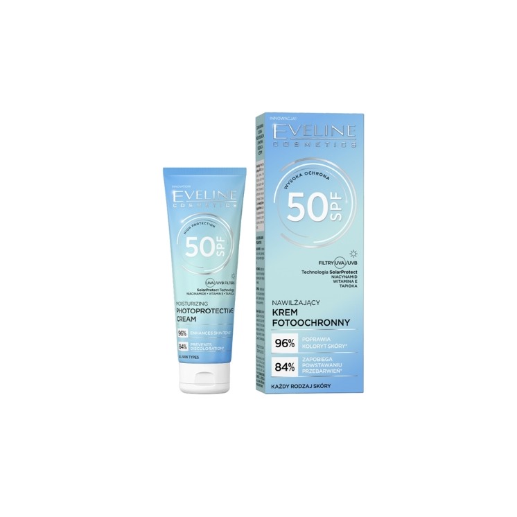 Eveline Feuchtigkeitsspendende, lichtschützende Gesichtscreme SPF50 50 30 ml