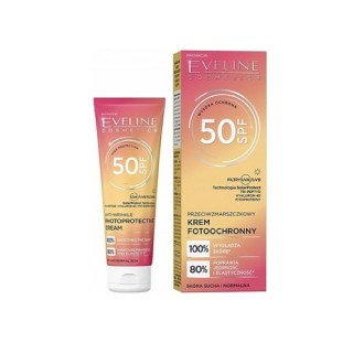 Фотозахисний крем для обличчя Eveline проти зморшок SPF50 30 мл