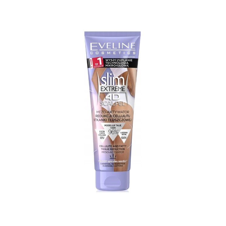 Eveline Extreme Slim 4D Scalpel Mezo-activator voor de vermindering van cellulitis en vetweefsel 125 ml