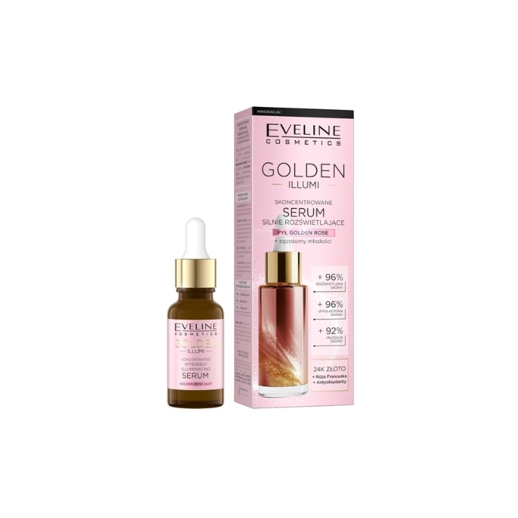 Eveline Golden Illumi Konzentriertes Gesichtsserum mit stark aufhellenden Eigenschaften 18 ml