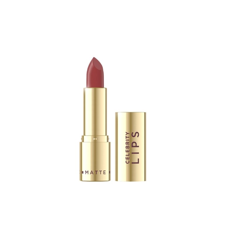 Rouge à lèvres Eveline Celebrity Lips au fini satiné crémeux /501/ Velvet (1 pièce)