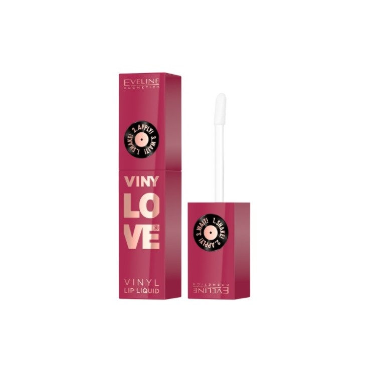 Rouge à lèvres liquide longue tenue Eveline VinyLove effet brillant /10/ Blushy 4 ml