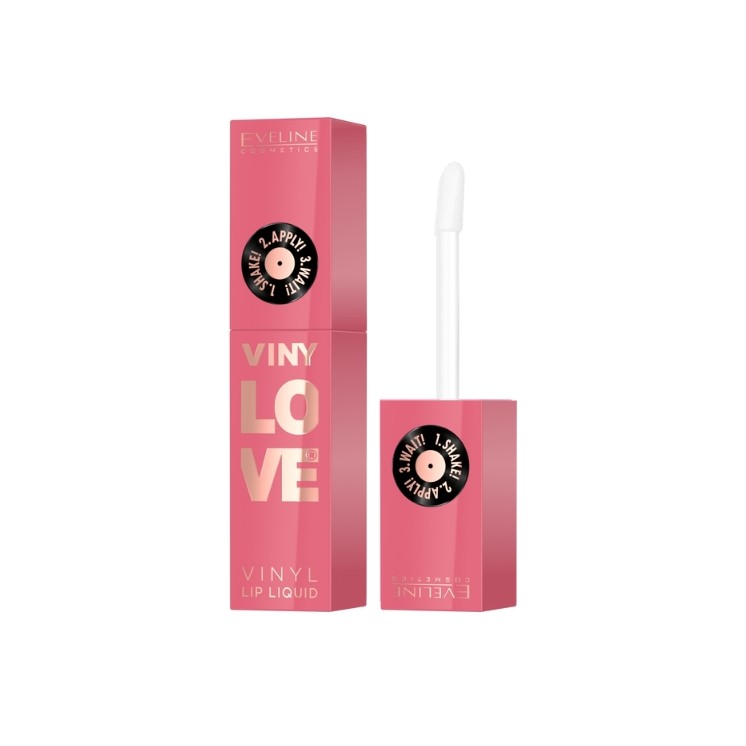 Стійка рідка помада Eveline VinyLove з глянцевим ефектом /05/ Rosy 4 мл