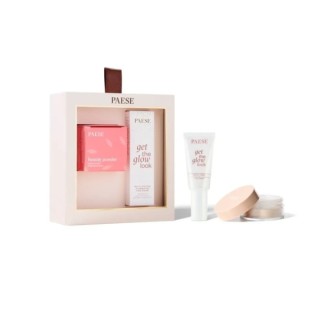 Подарунковий набір Paese All About The Base1: Освітлювальний крем для обличчя Get The Glow + розсипчаста ячмінна пудра