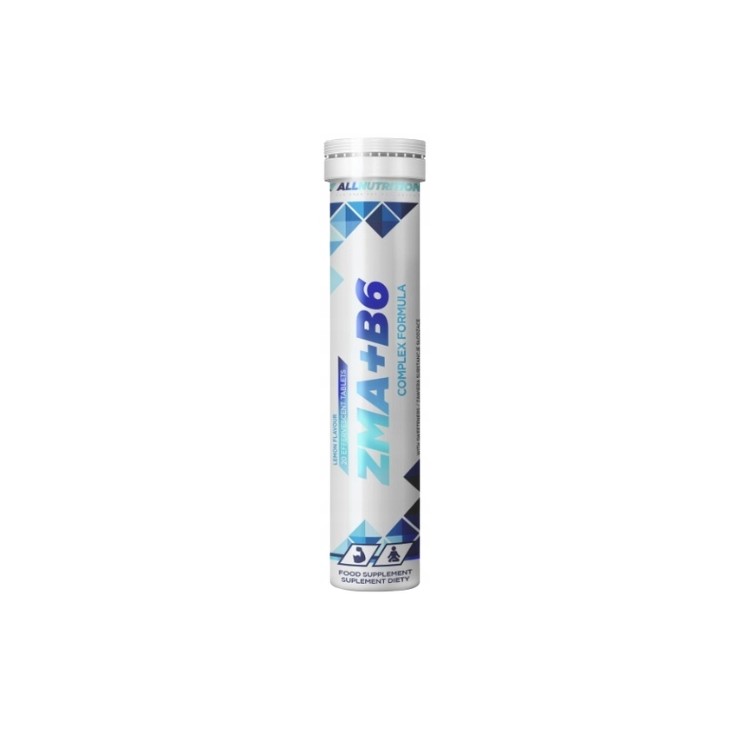 AllNutrition ZMA + Вітамін B6 Лимон 20 шипучих таблеток