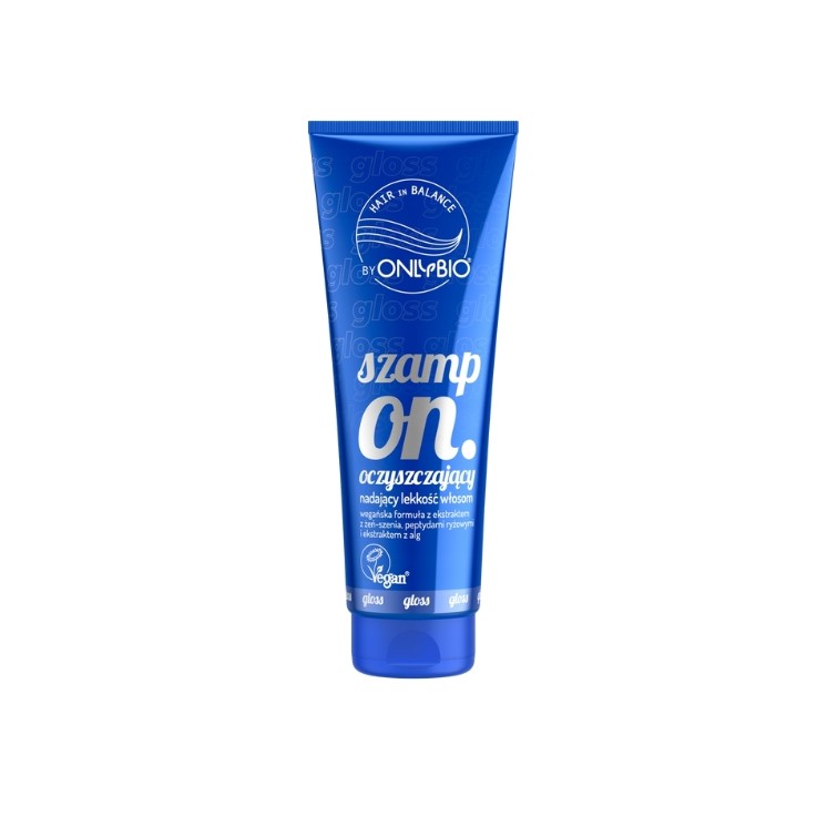 Очищуючий шампунь ONLYBIO Hair in Balance для об'єму 250 мл