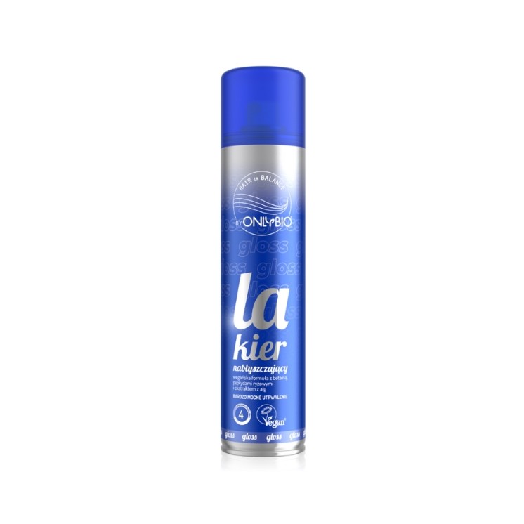 Лак для ONLYBIO Hair in Balance Volume Shine надзвичайно сильної фіксації 300 мл