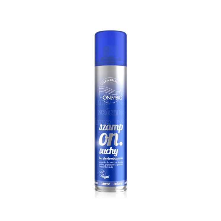 Сухий шампунь ONLYBIO Hair in Balance об'єму без ефекту обтяжування 200 мл
