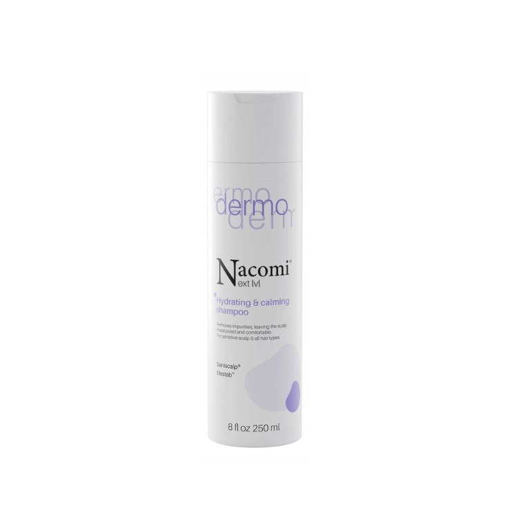 Зволожувальний та заспокійливий шампунь для волосся Nacomi Next Level Dermo 250 мл