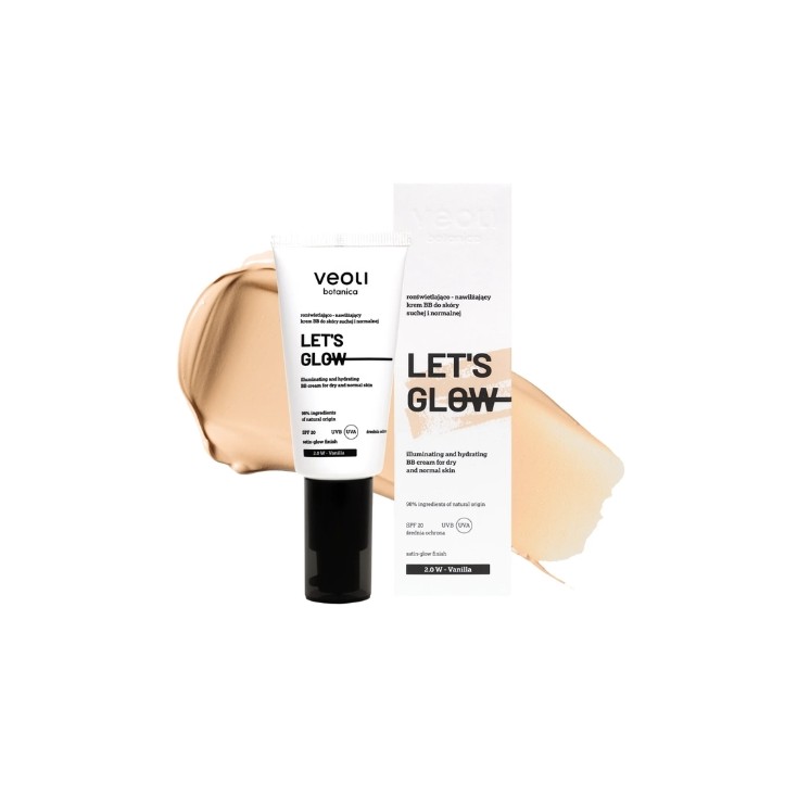 Veoli Botanica Let's Glow освітлювальний та зволожуючий BB-крем для сухої шкіри /2.0W/