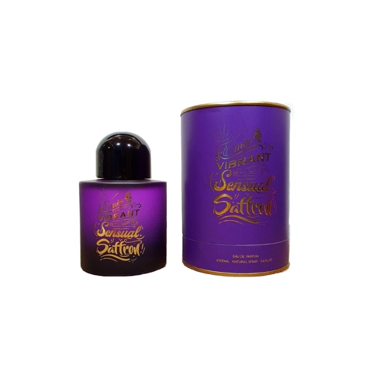 Emir Vibrant Sensual Saffron Eau de Parfum Unisex pour Homme et Femme 100 ml