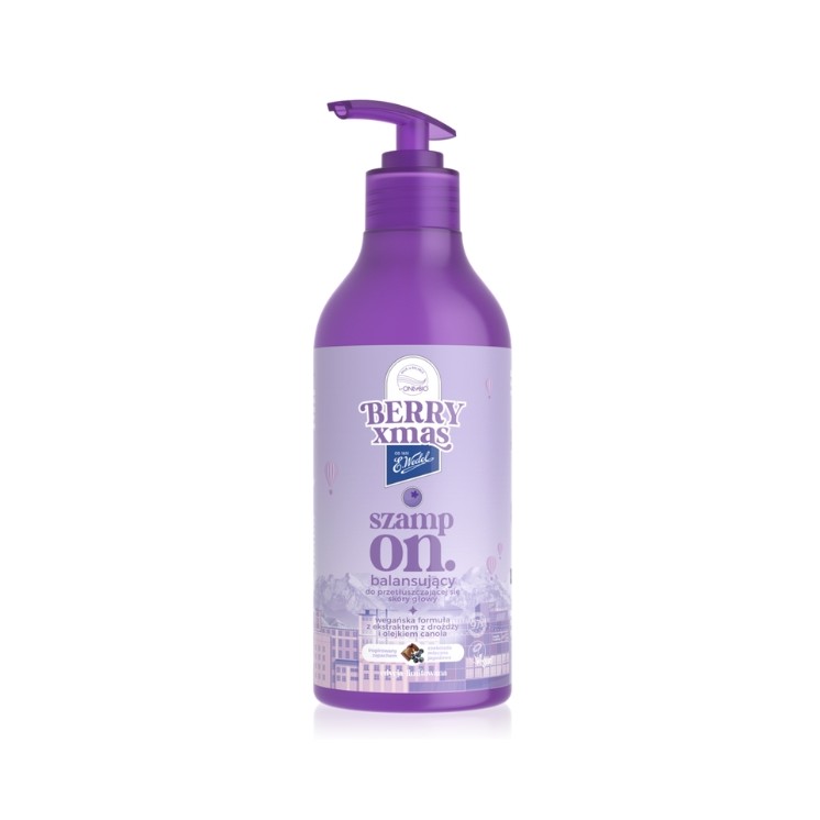 OnlyBio x Wedel Балансуючий шампунь для волосся Hair in Balance Молочний шоколад та чорниця 400 мл