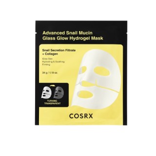 Набір hydro масок COSRX Advanced Snail Mucin Glass Glow зі слизом равлика 34 г x 3 штуки