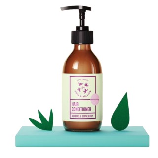 Mydlarnia Cztery Szpaki Feuchtigkeitsspendende Haarspülung Klette und Stachelbeere 300 ml