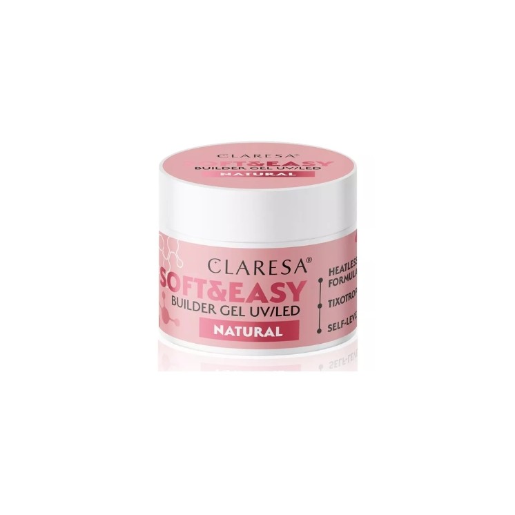 Gel de construction pour ongles Natural Claresa Soft & Easy 45 g