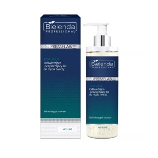 Bielenda Professional SUPREMELAB Men Line Освіжаючий та очищувальний гель для вмивання обличчя 200 мл