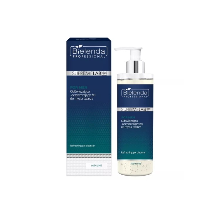 Bielenda Professional SUPREMELAB Men Line Erfrischendes und Reinigendes Gesichtswaschgel 200 ml