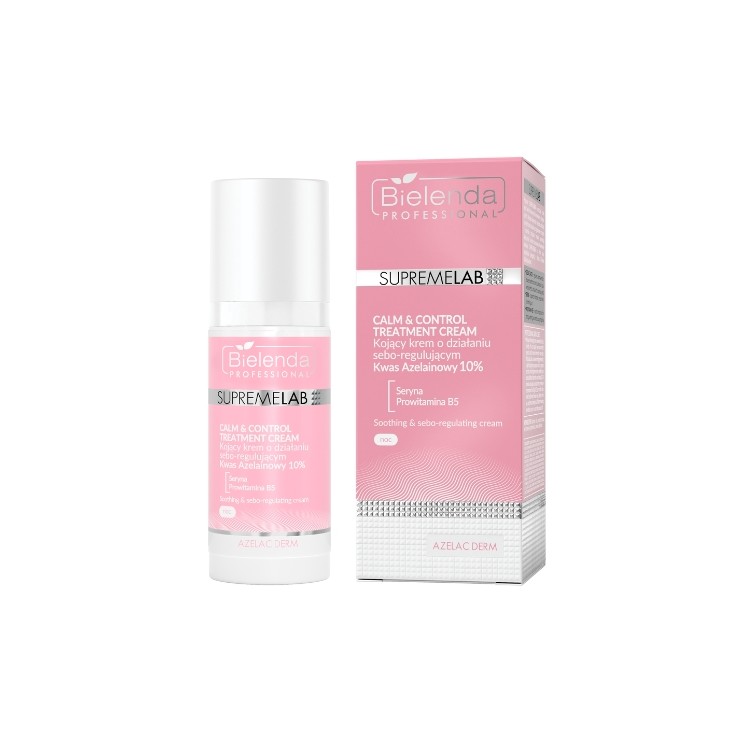 Bielenda Professional SUPREMELAB Calm & Control заспокійливий крем із себорегулюючою дією 50 мл
