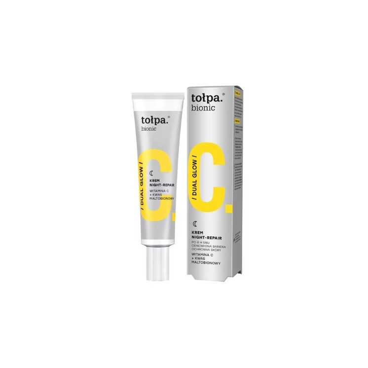 Tołpa Bionic Dual - Glow Night Cream - Repair with Vitamin C 40 ml