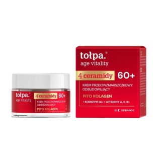 Крем для обличчя Tołpa Age Vitality з 4 керамідами, що відновлює шкіру проти зморшок 60+ 50 мл