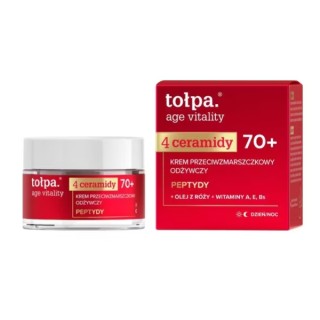 Tołpa Age Vitality 4 Ceramidy przeciwzmarszczkowy Krem do twarzy odżywczy 70+ 50 ml