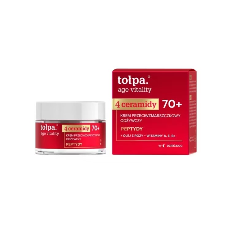 Tołpa Age Vitality 4 Ceramides Живильний крем для обличчя проти зморшок 70+ 50 мл