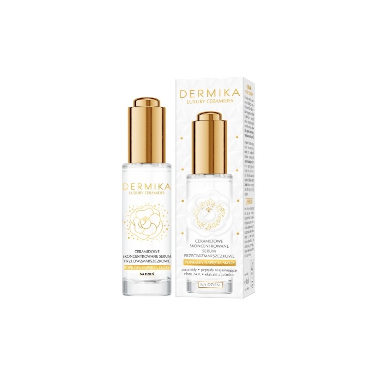 Концентрована сироватка для обличчя проти зморшок Dermika Luxury Ceramides 30 мл