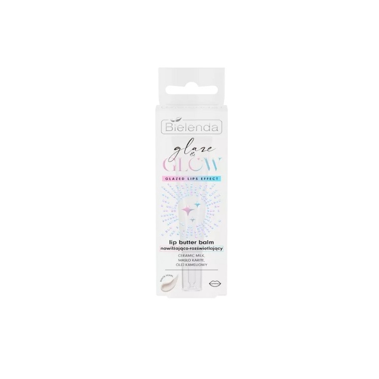 Зволожувальний та освітлюючий бальзам для губ Bielenda Glaze & Glow 10 г