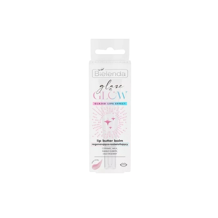 Регенеруючий та освітлюючий бальзам для губ Bielenda Glaze & Glow 10 г
