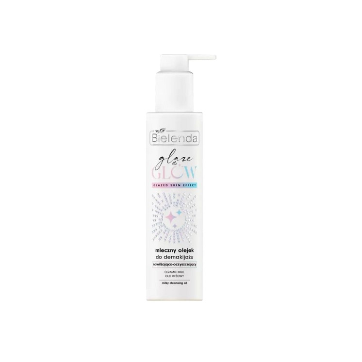 Очищувальна олія для обличчя Bielenda Glaze & Glow Milk 100 мл