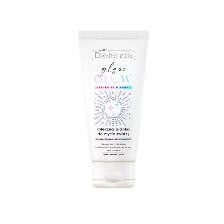 Пінка для очищення обличчя Bielenda Glaze & Glow Milk 135 г