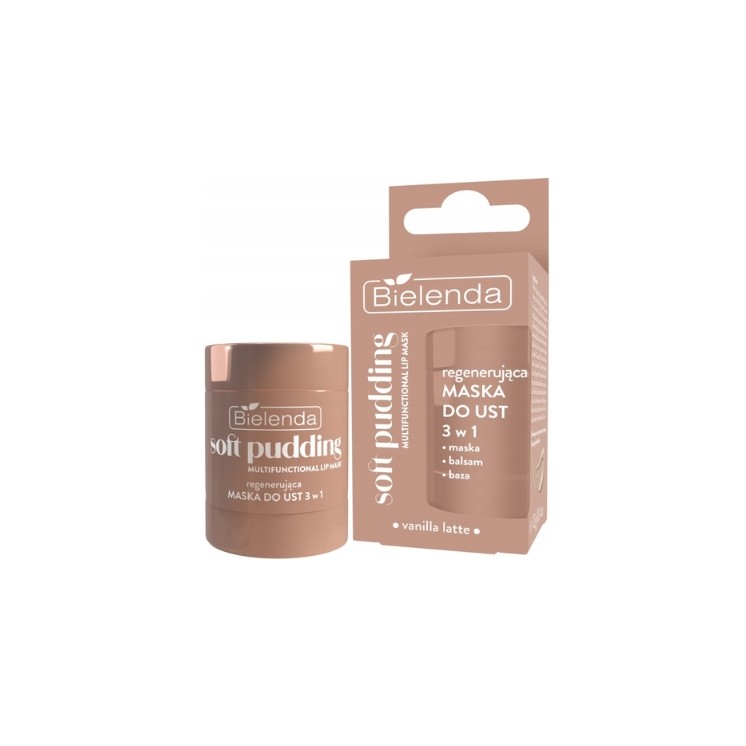 Маска для губ Bielenda Soft Pudding Regenerating 3в1 Vanilla Latte 12г