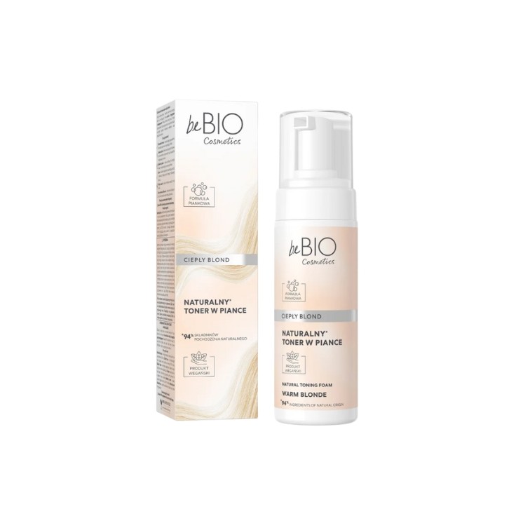 BeBio Cosmetics Natürlicher Schaum-Toner Warm Blond 120 ml