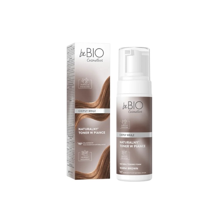 Натуральний пінний тонік BeBio Cosmetics , теплий коричневий колір, 120 мл