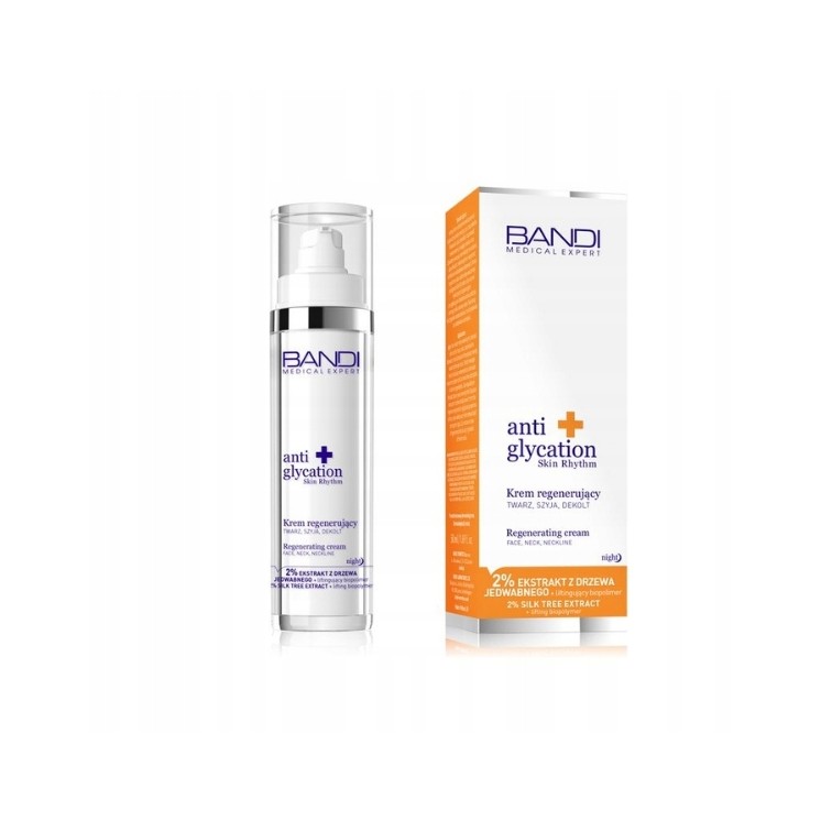 Регенеруючий нічний крем Bandi Medical Expert Anti Glycation для обличчя, шиї та декольте 50 мл