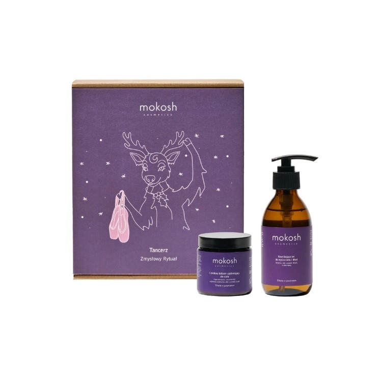 Mokosh Dancer Sensual Ritual Gift Set: Body Balm 120ml + Body and Hand Wash Gel 200ml
