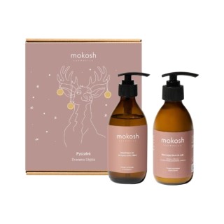 Mokosh Pyszałek Geschenkset Woody Depth: Körperlotion 200 ml + Duschgel und Handwaschgel 200 ml