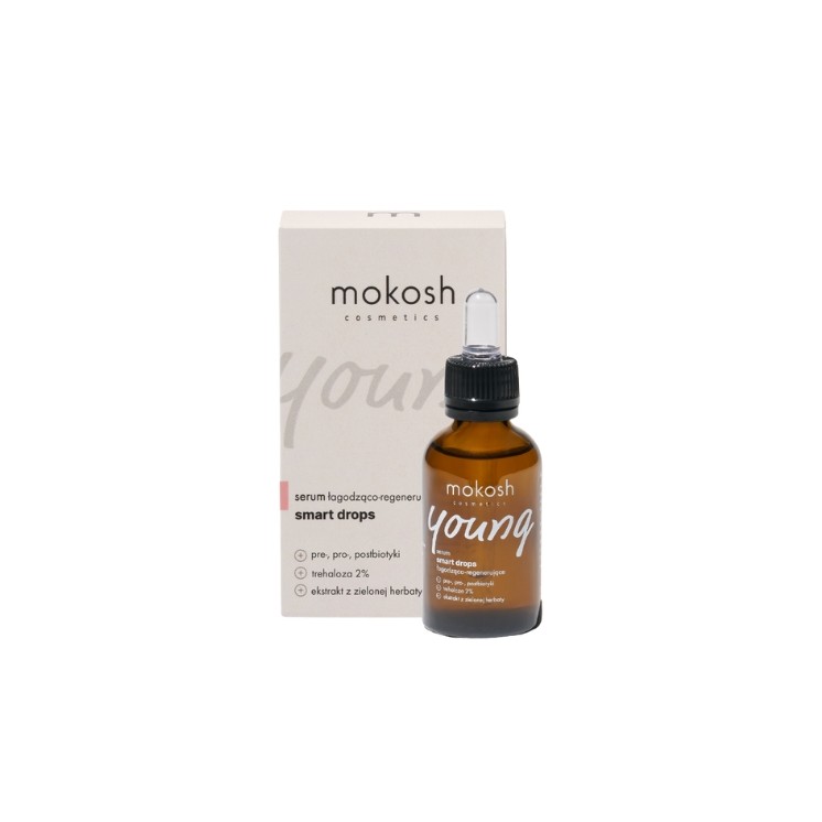 Mokosh Young Smart Drops Beruhigendes und Regenerierendes Gesichtsserum 30 ml