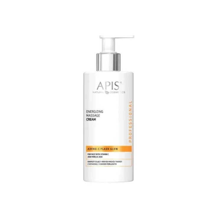 Apis Adeno-C Flash Glow Energizing Facial Massage Cream met vitamine C 300 ml