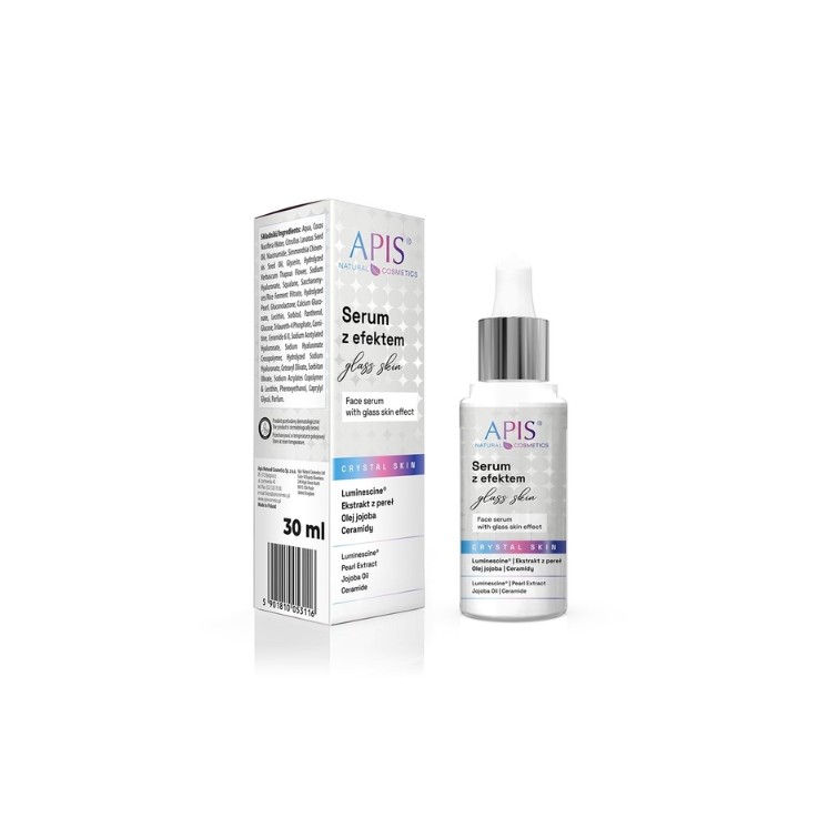 Apis Crystal Skin Gesichtsserum mit Glass-Skin-Effekt, 30 ml
