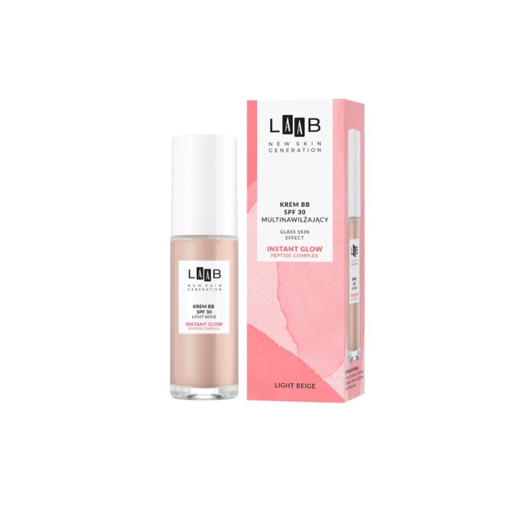 AA LAAB Glass Skin Multinawilżający Creme BB SPF30 / Light / Beige ml