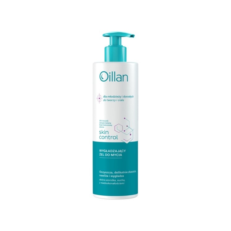 Oillan Skin Control Gladmakende Lichaams- en Gezichtsreiniger Gel met 10% Ureum 400 ml