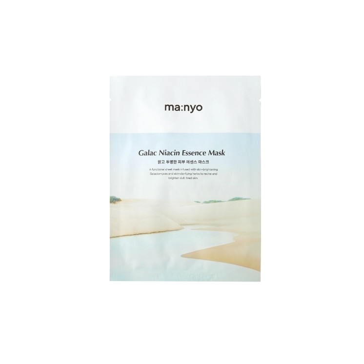 Masque éclaircissant visage Ma:nyo Galac Niacin Essence Mask à la niacinamide 30 g