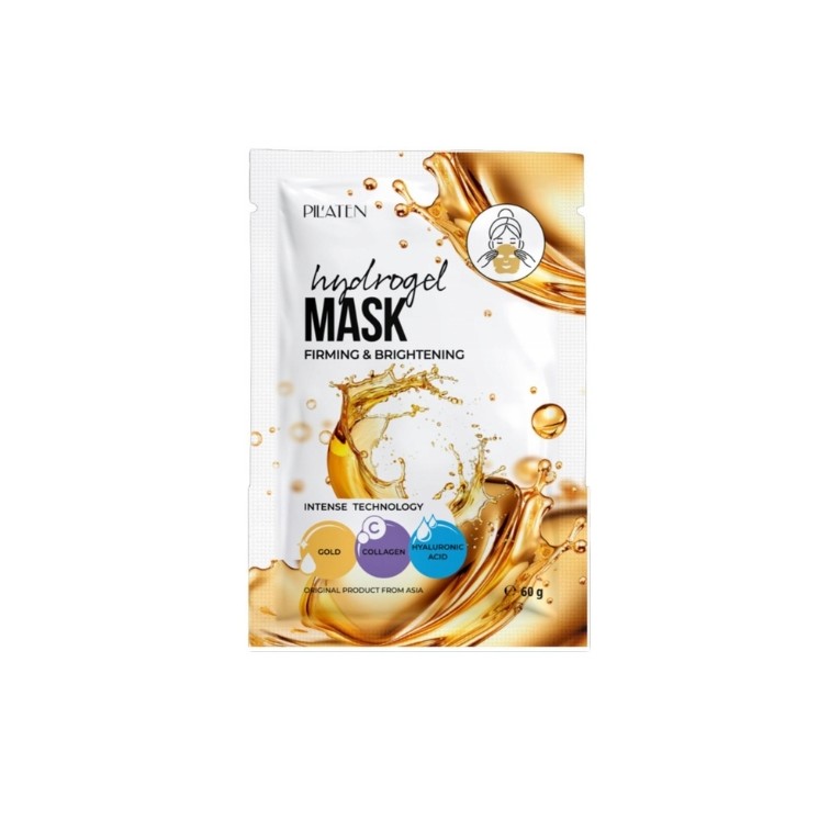 Pilaten Hydrogel Maske Straffende hydro -Gesichtsmaske mit Kollagen und Gold 60 g