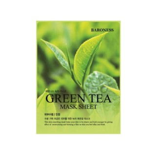 Masque en tissu nettoyant Baroness au thé vert 21 g