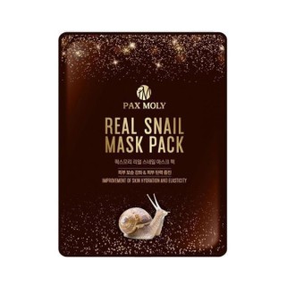 Зміцнююча тканинна маска Pax Moly Real Snail зі слизом равлика 25 мл