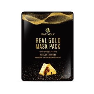 Masque en tissu hydratant et raffermissant Pax Moly Real Gold à la gelée royale 25 ml
