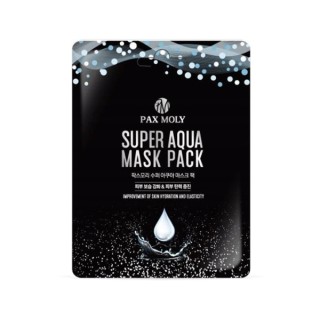 Masque en tissu hydratant et repulpant Pax Moly Super Aqua à l'eau de mer 25 ml