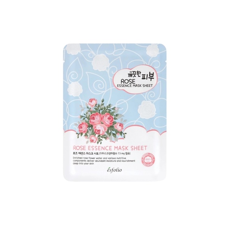 Зволожувальна маска для обличчя Esfolio Rose Essence 25 мл